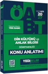Yediiklim 2027 ÖABT MEB-AGS Din Kültürü ve Ahlak Bilgisi Öğretmenliği Konu Anlatımı Yediiklim Yayınları