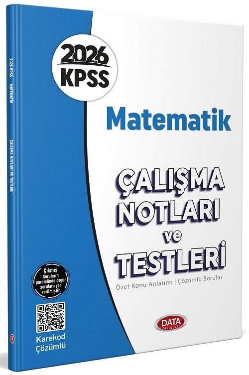 Data 2026 KPSS Matematik Çalışma Notları ve Testleri Çözümlü Data Yayınları