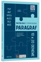 Benzersiz Akademi TYT AYT KPSS ALES DGS MSÜ Taktiklerle ve Stratejilerle Paragraf 10x20 Deneme Çözümlü - Engin Genç Benzersiz Akademi Yayınları