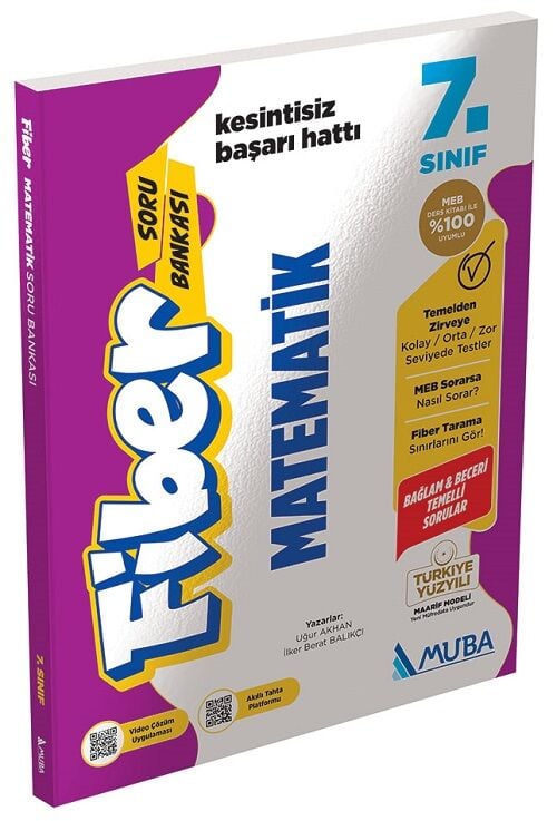 Muba 7. Sınıf Matematik Fiber Maarif Modeli Soru Bankası Muba Yayınları
