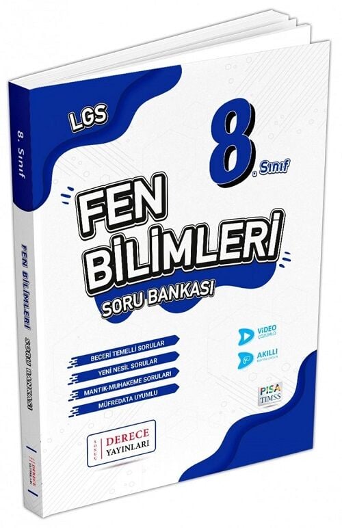 Derece 8. Sınıf LGS Fen Bilimleri Soru Bankası Çözümlü Derece Yayınları