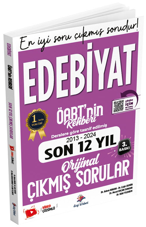 Dizgi Kitap 2025 ÖABT MEB-AGS nin Rehberi Türk Dili ve Edebiyatı Öğretmenliği Çıkmış Sorular Son 12 Yıl Çözümlü - Adem Hakan Dizgi Kitap Yayınları