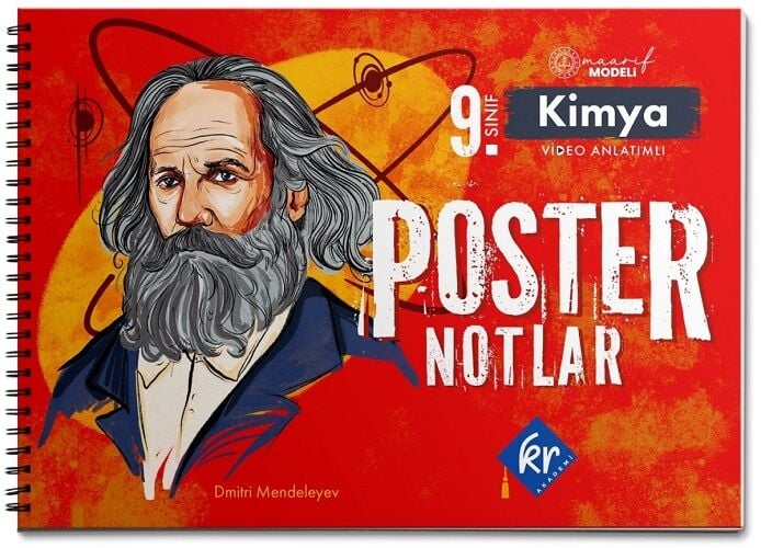KR Akademi 9. Sınıf Kimya Poster Notlar KR Akademi Yayınları