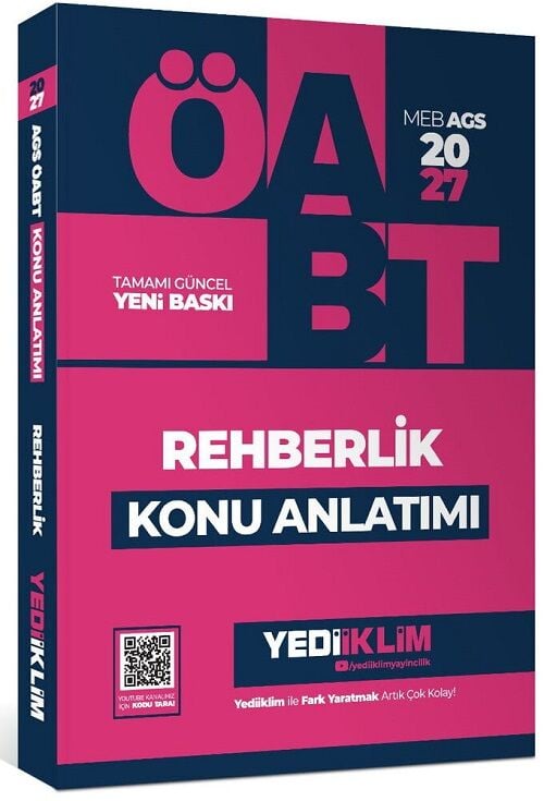 Yediiklim 2027 ÖABT MEB-AGS Rehberlik Konu Anlatımı Yediiklim Yayınları