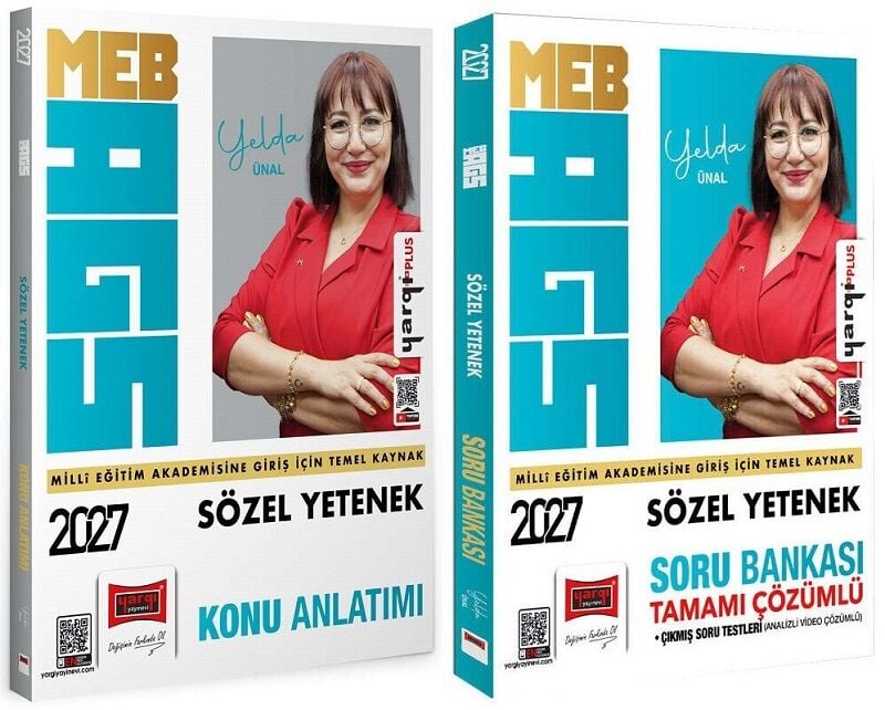 Yargı 2027 MEB-AGS Sözel Yetenek Konu Anlatımı + Soru Bankası 2 li Set - Yelda Ünal Yargı Yayınları