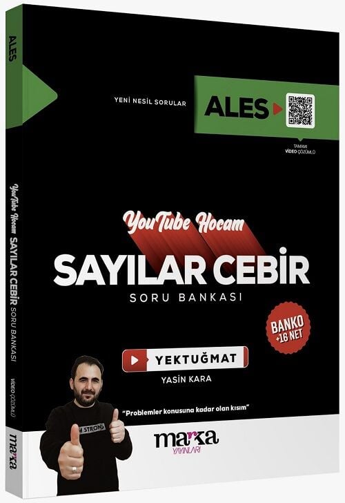 Marka 2025 ALES Sayılar Cebir Youtube Hocam Soru Bankası Çözümlü Yektuğ Mat - Yasin Kara Marka Yayınları