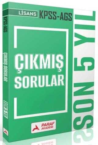 Paraf Akademi 2026 KPSS MEB-AGS Genel Yetenek Genel Kültür Lisans Çıkmış Sorular Son 5 Yıl Çözümlü Paraf Akademi Yayınları