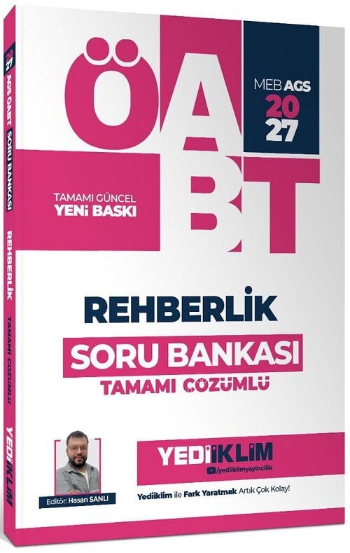 Yediiklim 2027 ÖABT MEB-AGS Rehberlik Soru Bankası Çözümlü - Hasan Sanlı Yediiklim Yayınları