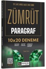 SÜPER FİYAT - Benzersiz Akademi KPSS TYT AYT ALES DGS MSÜ Paragraf ZÜMRÜT 10x20 Deneme Çözümlü - Engin Genç Benzersiz Akademi Yayınları