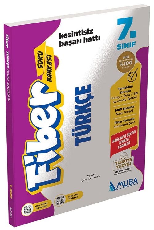 Muba 7. Sınıf Türkçe Fiber Maarif Modeli Soru Bankası Muba Yayınları