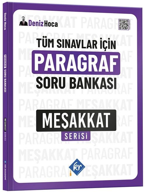 KR Akademi YKS TYT KPSS Paragraf Meşakkat Soru Bankası - Deniz Bozkurt KR Akademi Yayınları