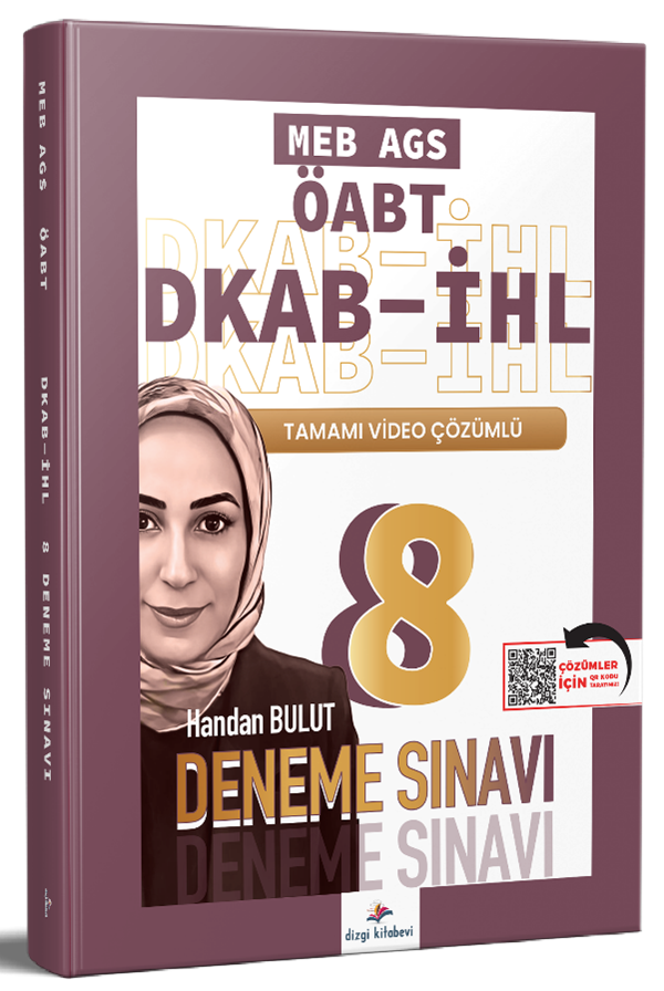 Dizgi Kitap ÖABT MEB-AGS DKAB-İHL Din Kültürü ve Ahlak Bilgisi 8 Deneme Çözümlü - Handan Bulut Dizgi Kitap Yayınları