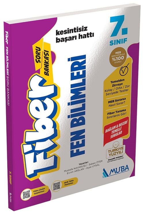 Muba 7. Sınıf Fen Bilimleri Fiber Maarif Modeli Soru Bankası Muba Yayınları