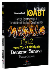 Dizgi Kitap ÖABT MEB-AGS Türkçe ve Türk Dili ve Edebiyatı Öğretmenliği Yeni Türk Edebiyatı MEŞALE 15x12 Deneme Çözümlü - İshak Atak Dizgi Kitap Yayınları