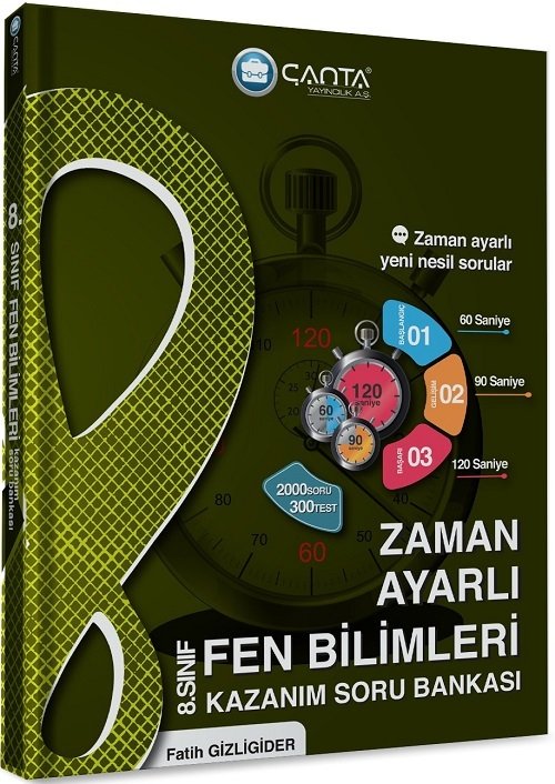 Çanta 8. Sınıf Fen Bilimleri Zaman Ayarlı Kazanım Soru Bankası Çanta Yayınları