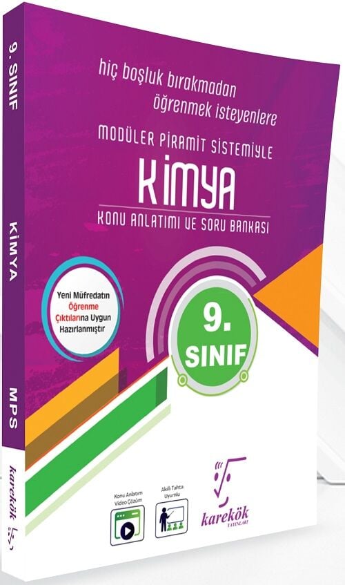 Karekök 9. Sınıf Kimya MPS Konu Anlatımlı Soru Bankası Karekök Yayınları