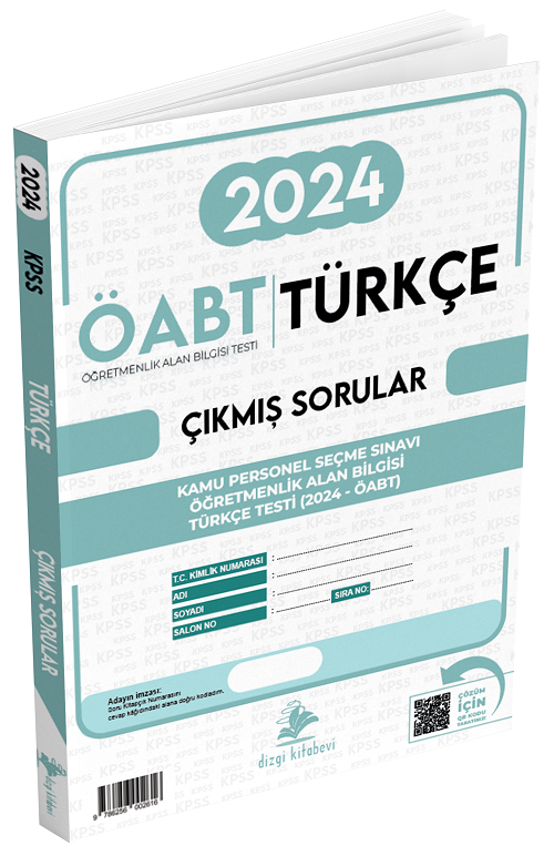 Dizgi Kitap 2024 ÖABT MEB-AGS Sınavı Türkçe Öğretmenliği Çıkmış Sorular Çözümlü Dizgi Kitap Yayınları