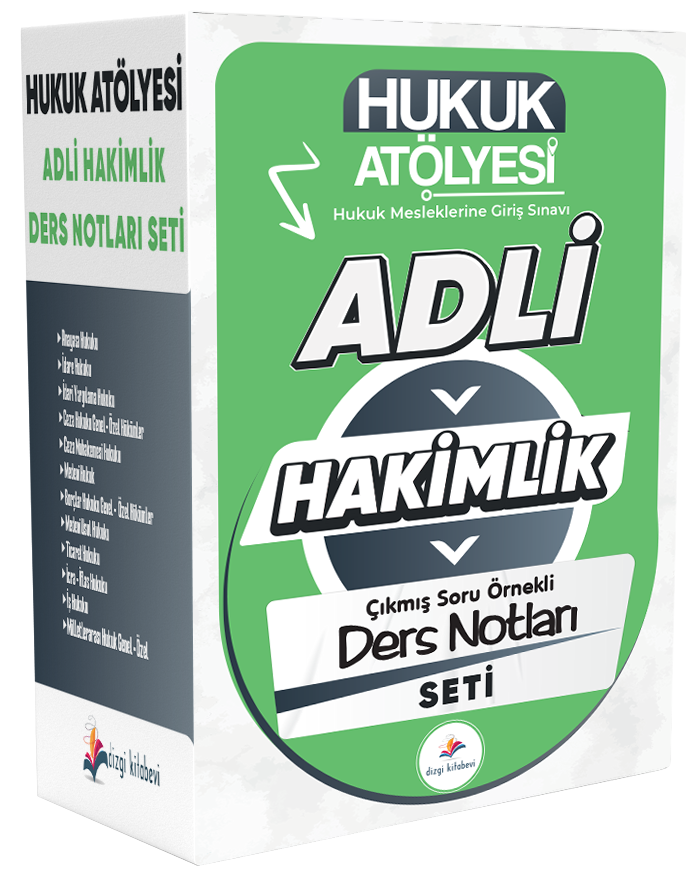 Dizgi Kitap Hukuk Atölyesi Adli Hakimlik Ders Notları Seti Dizgi Kitap