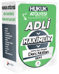 Dizgi Kitap Hukuk Atölyesi Adli Hakimlik Ders Notları Seti Dizgi Kitap
