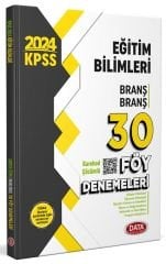 Data 2024 KPSS Eğitim Bilimleri Branş Branş 30 Föy Deneme Çözümlü Data Yayınları