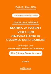 Platon Marka ve Patent Sınavına Hazırlık Soru Bankası Çözümlü 3. Baskı - Ozan Can Platon Hukuk Yayınları
