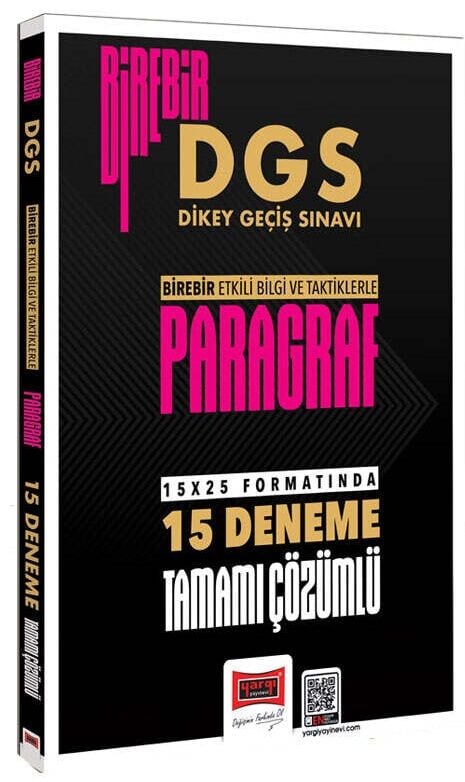 Yargı 2027 DGS Paragraf Birebir 15 Deneme Çözümlü Yargı Yayınları
