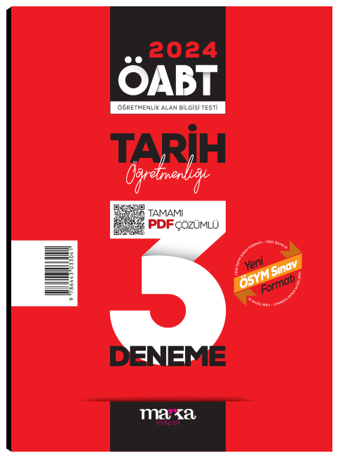 Marka 2025 ÖABT Tarih Öğretmenliği 3 Deneme PDF Çözümlü Marka Yayınları