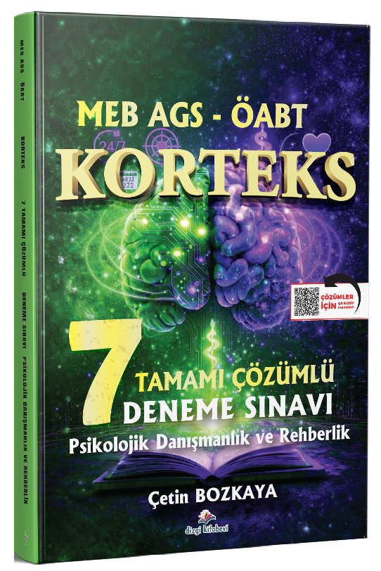 Dizgi Kitap ÖABT MEB-AGS Psikolojik Danışma ve Rehberlik Öğretmenliği KORTEKS 7 Deneme Fasikül Çözümlü - Çetin Bozkaya Dizgi Kitap