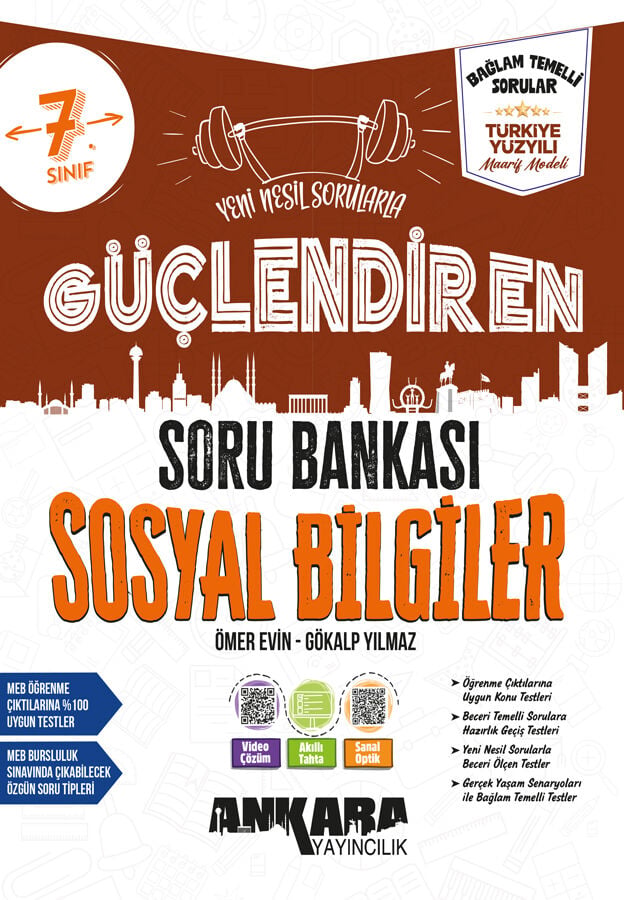 Ankara Yayıncılık 7. Sınıf Sosyal Bilgiler Güçlendiren Maarif Model Soru Bankası Çözümlü Ankara Yayıncılık