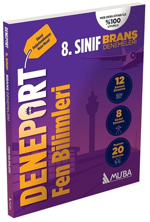 Muba 8. Sınıf Fen Bilimleri Deneport Maarif Modeli 20 Deneme Muba Yayınları