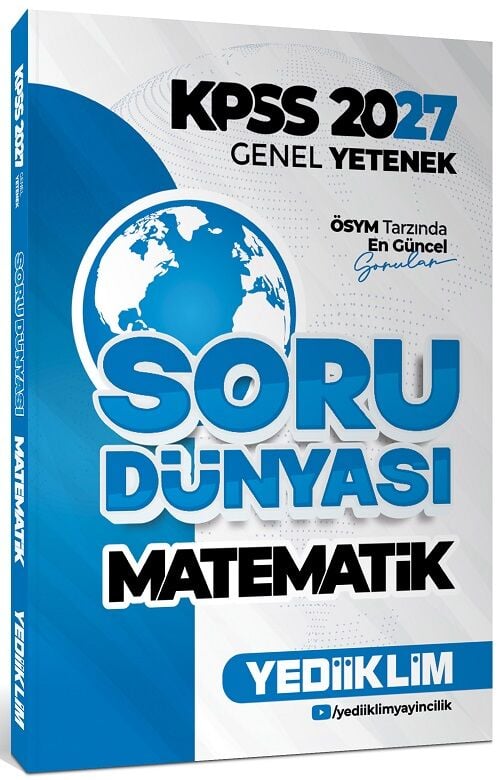 Yediiklim 2027 KPSS Matematik Soru Dünyası Soru Bankası Yediiklim Yayınları