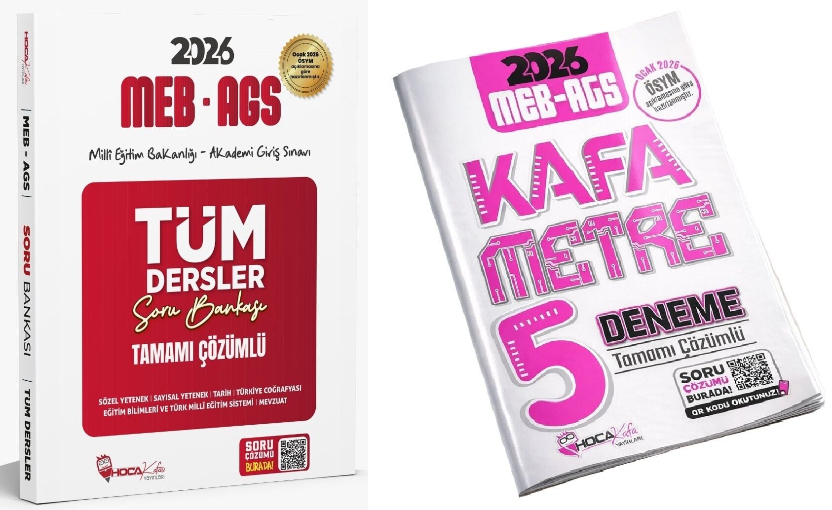 YENİ AGS - Hoca Kafası 2026 MEB-AGS Tüm Dersler Soru Bankası + Kafametre 5 Deneme 2 li Set Hoca Kafası Yayınları