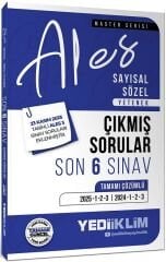 SÜPER FİYAT - Yediiklim 2026 ALES Master Çıkmış Sorular Son 6 Sınav Çözümlü Yediiklim Yayınları