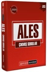 Pegem 2025 ALES Çıkmış Sorular Çözümlü Pegem Akademi Yayınları