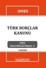 Platon 2025 Türk Borçlar Kanunu Platon Hukuk Yayınları