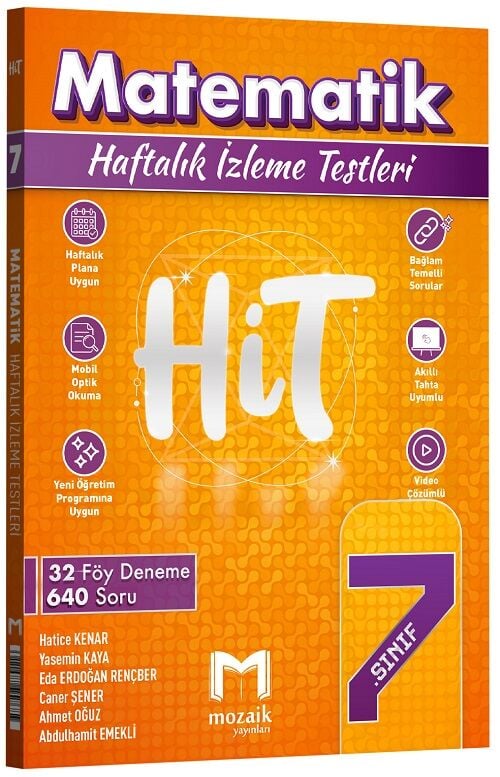 Mozaik 7. Sınıf Matematik HİT 32 Deneme Mozaik Yayınları