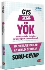 Data 2024 GYS YÖK Yükseköğretim Kurumları Personeli Sık Sorulan Sorular Az Verilen Cevaplar Soru Cevap Görevde Yükselme Data Yayınları