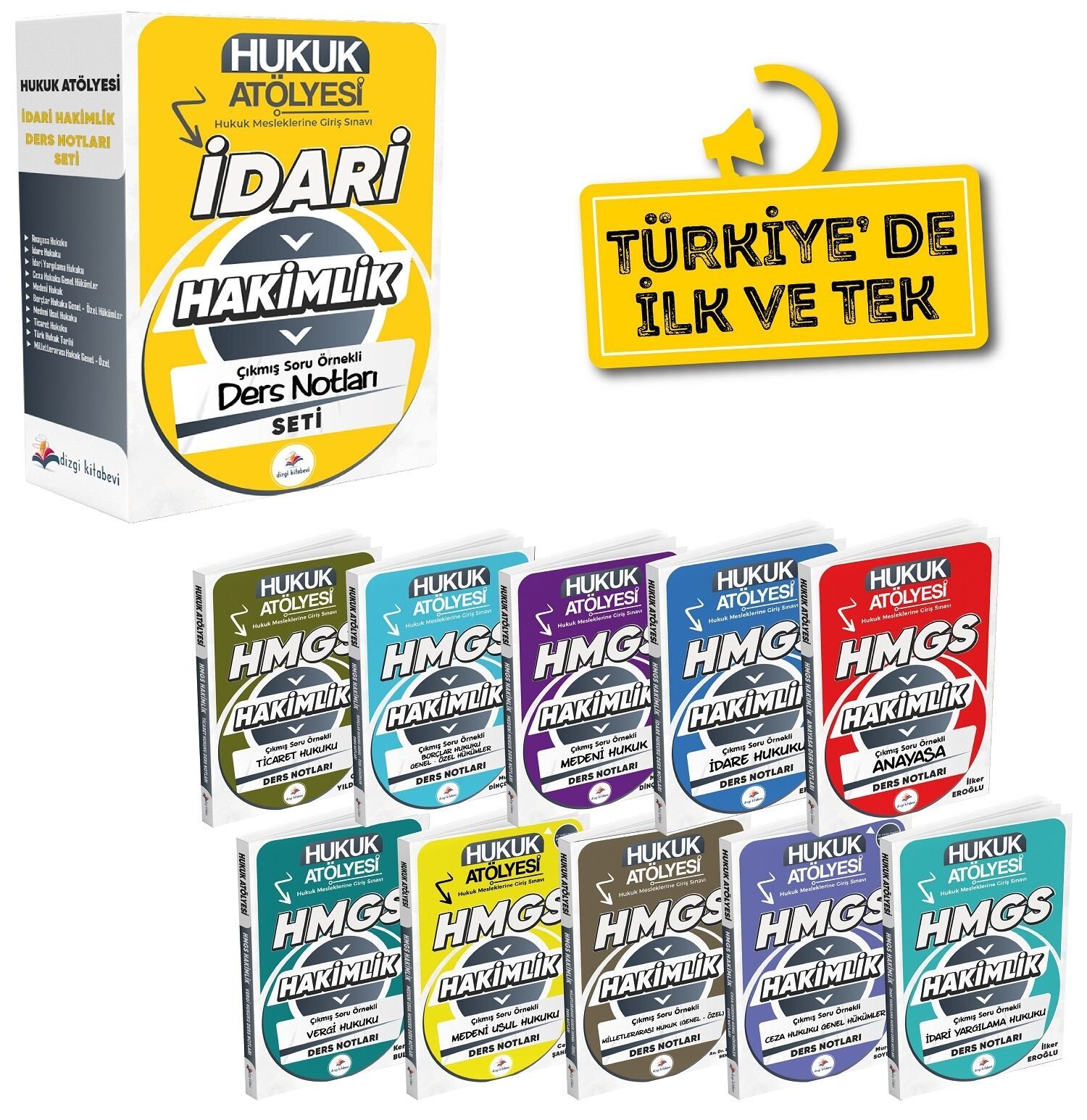 Dizgi Kitap Hukuk Atölyesi İdari Hakimlik Ders Notları Modüler Set Dizgi Kitap