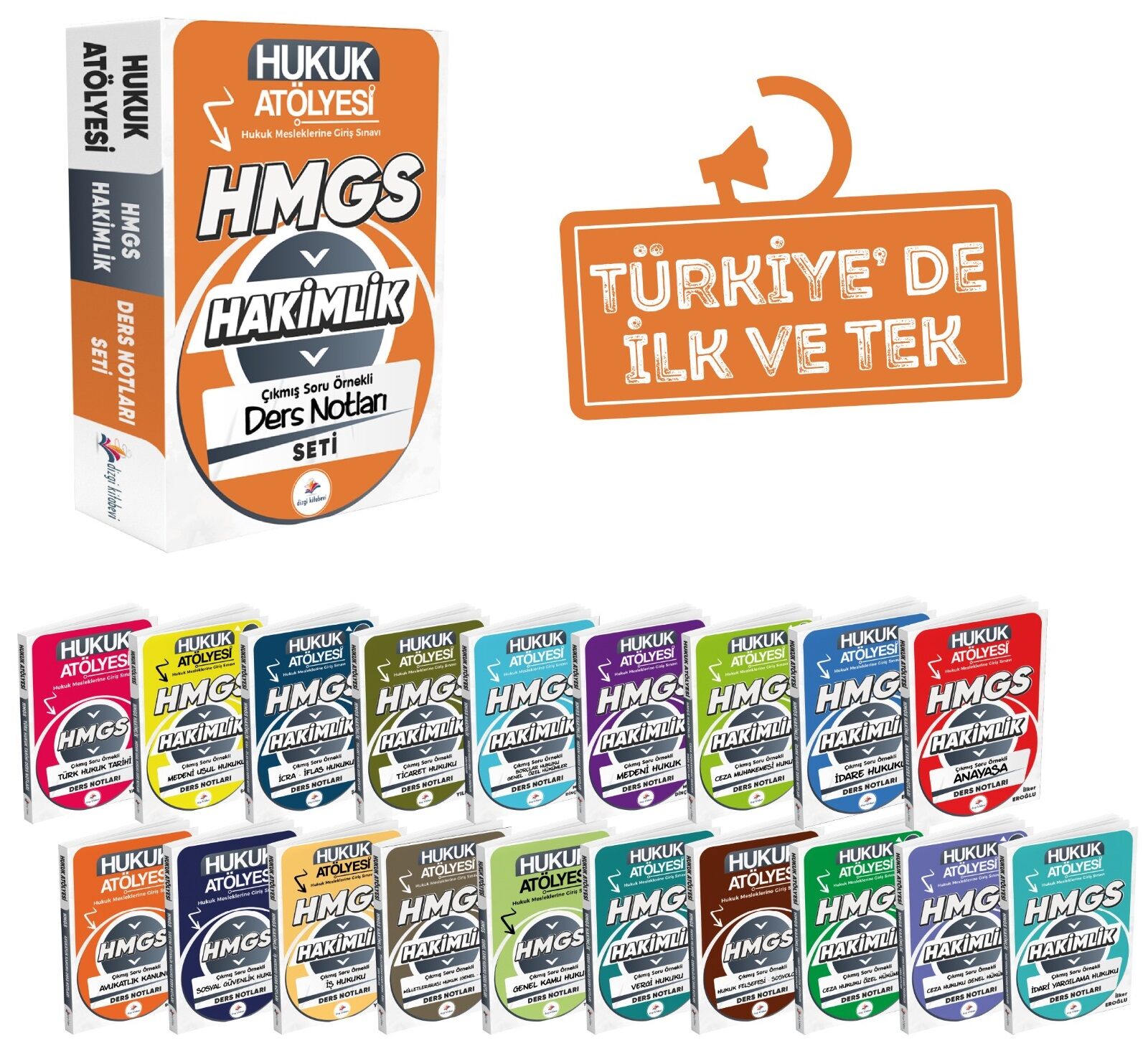 Dizgi Kitap Hukuk Atölyesi HMGS Hakimlik Ders Notları Modüler Set Dizgi Kitap