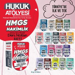 Dizgi Kitap Hukuk Atölyesi HMGS Hakimlik Ders Notları Modüler Set Dizgi Kitap