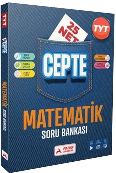 Paraf Akademi YKS TYT Matematik 25 Net Cepte Soru Bankası Paraf Akademi Yayınları