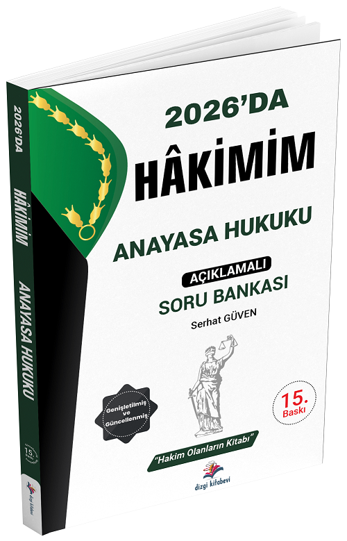 Dizgi Kitap 2026 Hakimlik Hakimim Anayasa Hukuku Soru Bankası - Serhat Güven Dizgi Kitap