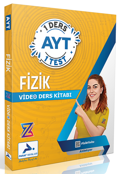 Paraf YKS AYT Fizikfinito Z Takımı 1 Ders 1 Test Video Ders Kitabı - Didar Baskın Paraf Yayınları