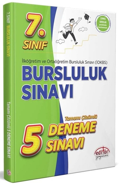Editör 7. Sınıf Bursluluk Sınavı 5 Deneme Çözümlü Editör Yayınları