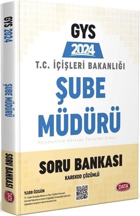SÜPER FİYAT - Data 2024 GYS İçişleri Bakanlığı Şube Müdürü Soru Bankası Görevde Yükselme Data Yayınları(Kopya)