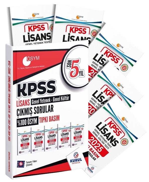 Kurul 2026 KPSS Genel Yetenek Genel Kültür Lisans Çıkmış Sorular Tıpkı Basım Son 5 Yıl Çözümlü Kurul Yayıncılık