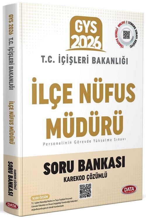Data 2026 GYS İçişleri Bakanlığı İlçe Nüfus Müdürü Soru Bankası Çözümlü Görevde Yükselme Data Yayınları