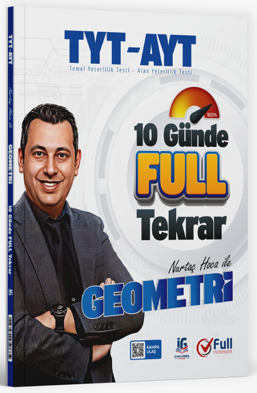 Full Matematik YKS TYT AYT 10 Günde Geometri Full Tekrar - Nurtaç Kozak Full Matematik Yayınları