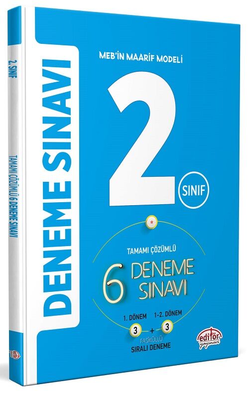 Editör 2. Sınıf 6 Deneme Sınavı Fasiküllü Editör Yayınları