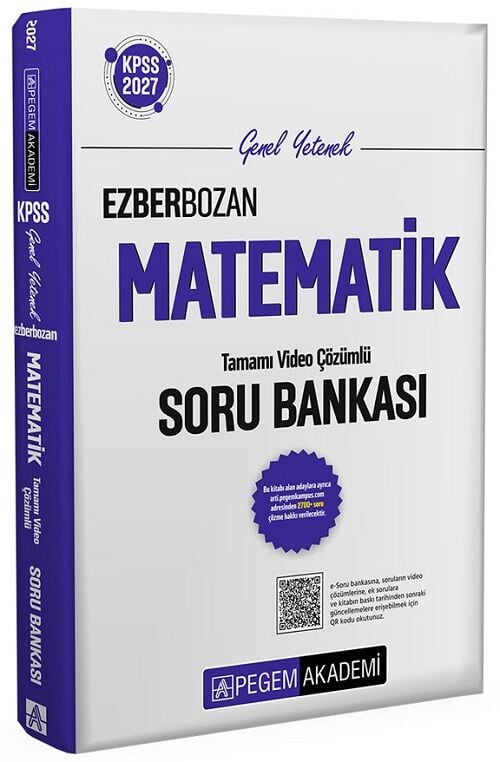 Pegem 2027 KPSS Matematik Ezberbozan Soru Bankası Çözümlü Pegem Akademi Yayınları